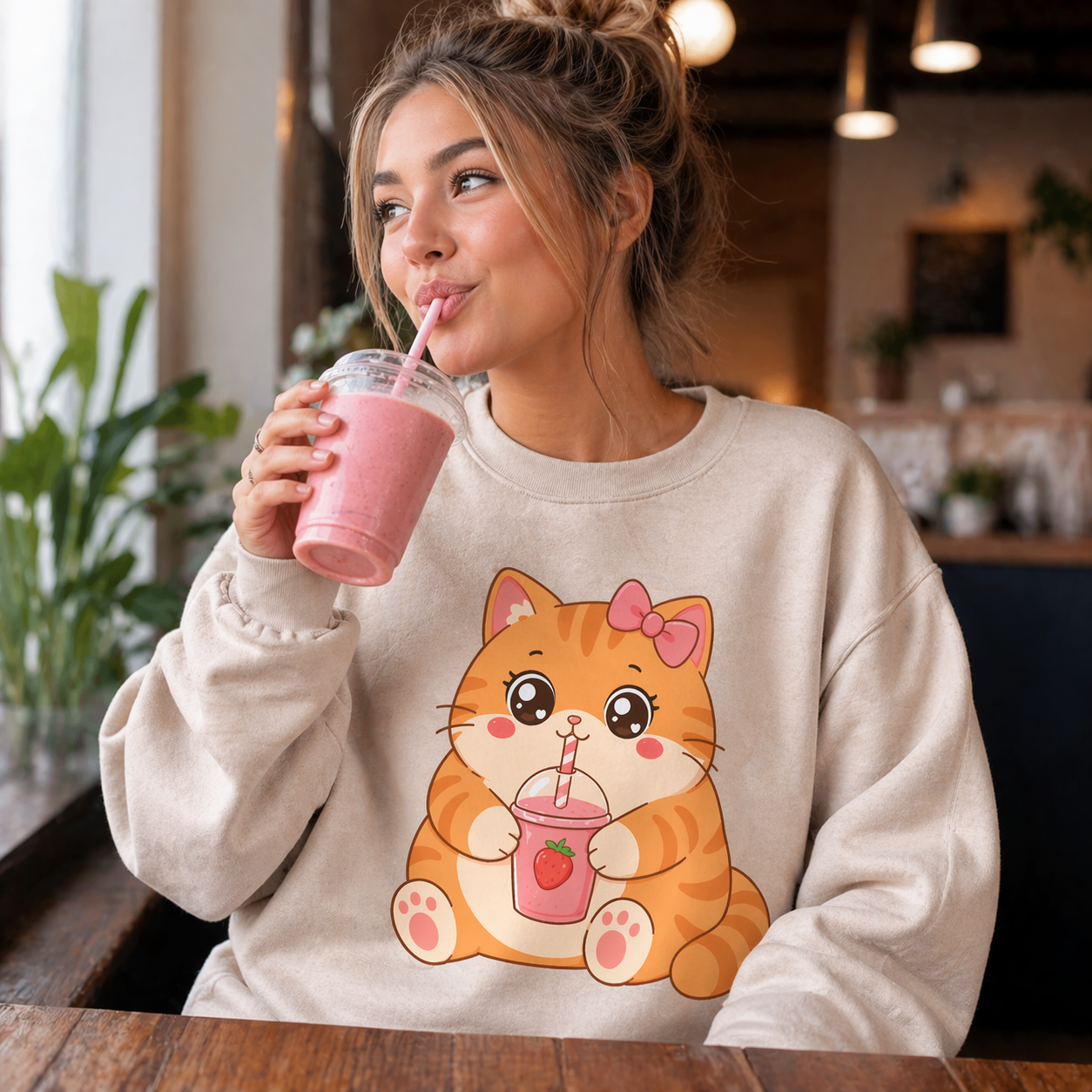 Kawaii Chonky Orange Tabby Cat Illustrations for Print on Demand Commercial Use