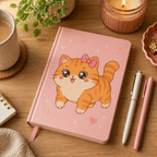 Kawaii Chonky Orange Tabby Cat Illustrations for Print on Demand Commercial Use