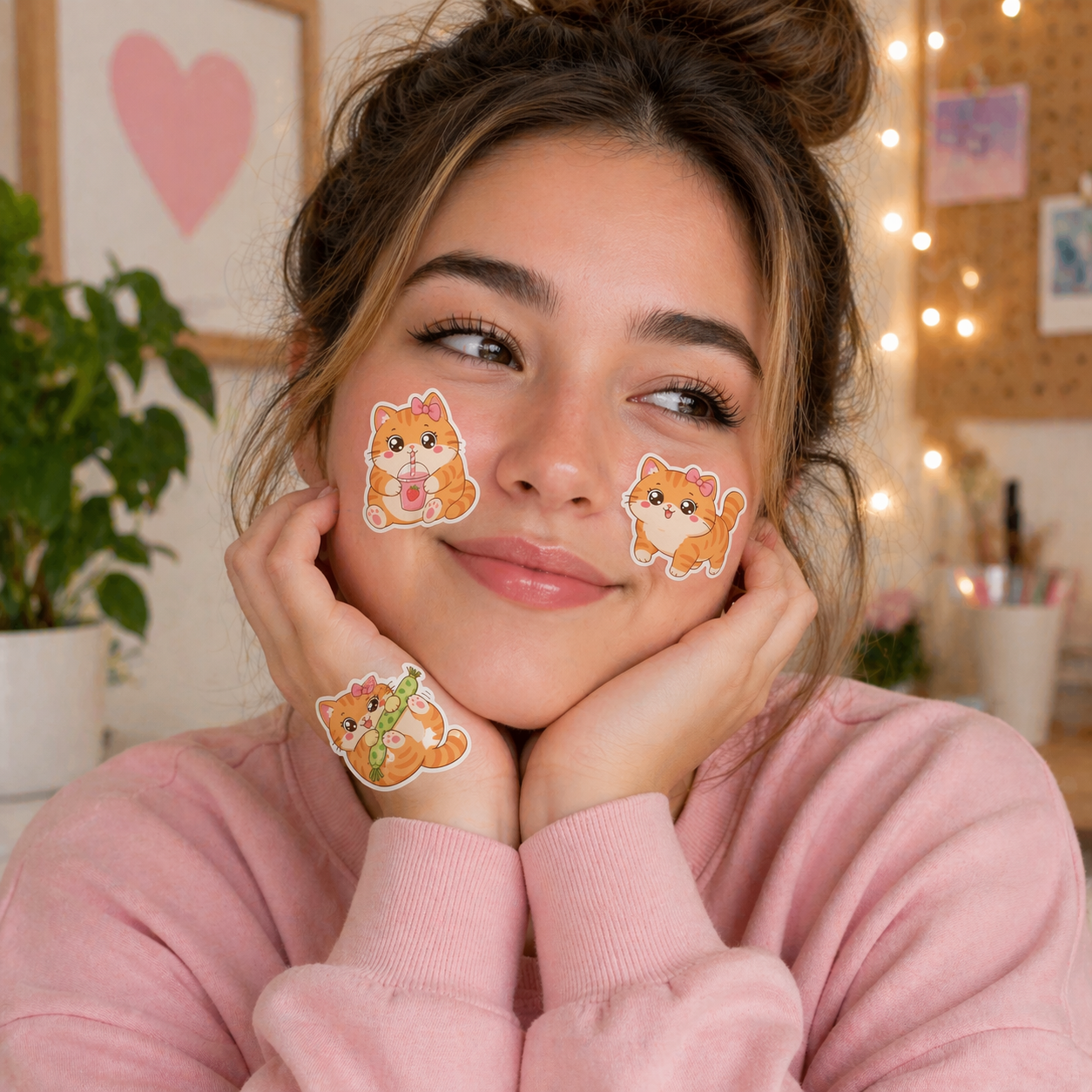 Kawaii Chonky Orange Tabby Cat Illustrations for Print on Demand Commercial Use