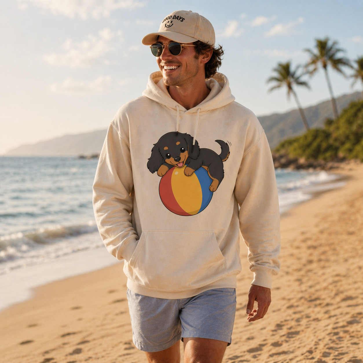 Kawaii Dachshund Puppy Illustrations for Graphic Designers