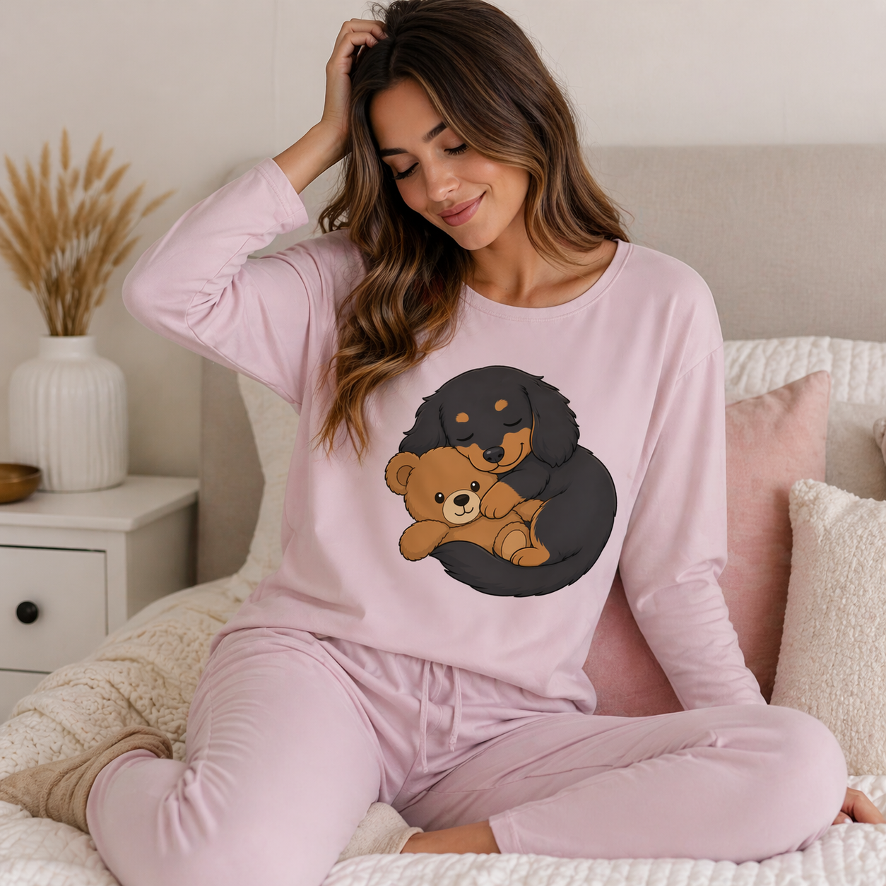 Kawaii Dachshund Puppy Illustrations for Graphic Designers