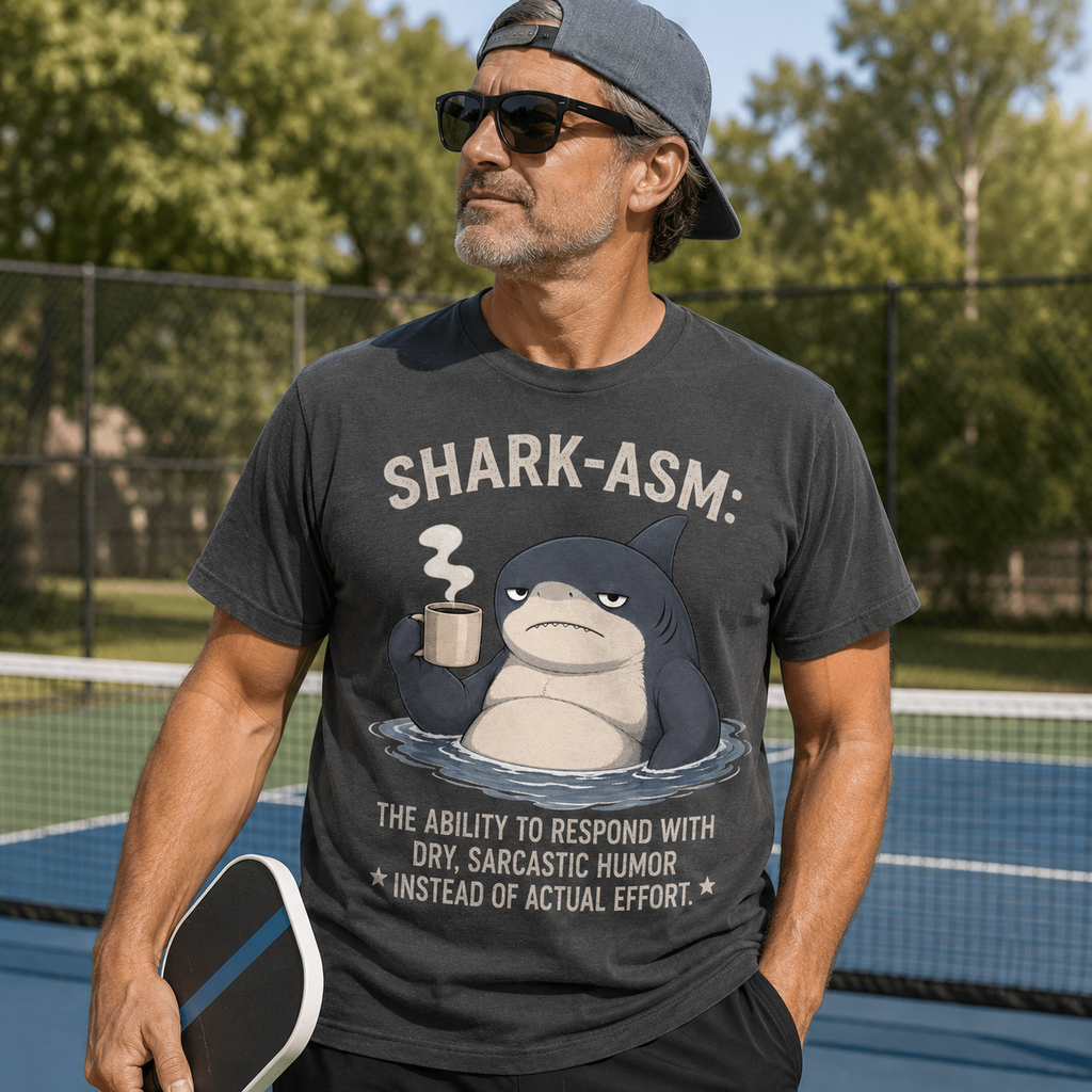 Moody Shark PNG Designs for Shirts Mugs Deadpan Humor Products