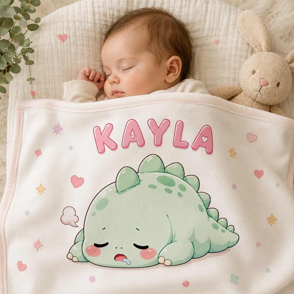 Chibi Baby Dinosaur PNG Design for Baby Gifts and Nursery Printables