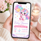 Pastel Kawaii Unicorn PNG for Stickers, Print on Demand, Birthday Invitations