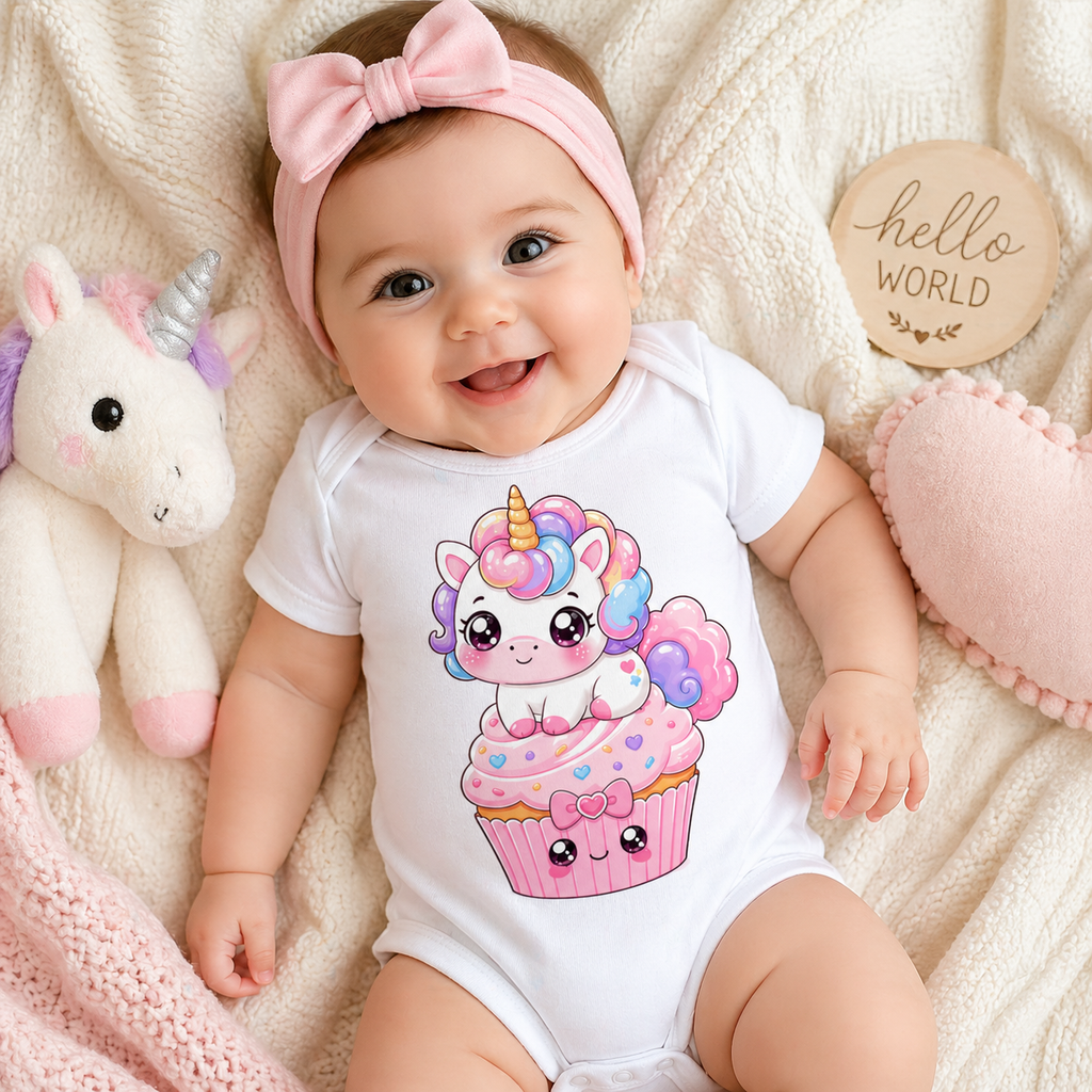 Pastel Kawaii Unicorn PNG for Stickers, Print on Demand, Birthday Invitations
