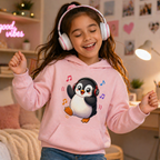 Playing Kawaii Penguin Illustrations Digital Download Clipart for POD Designers