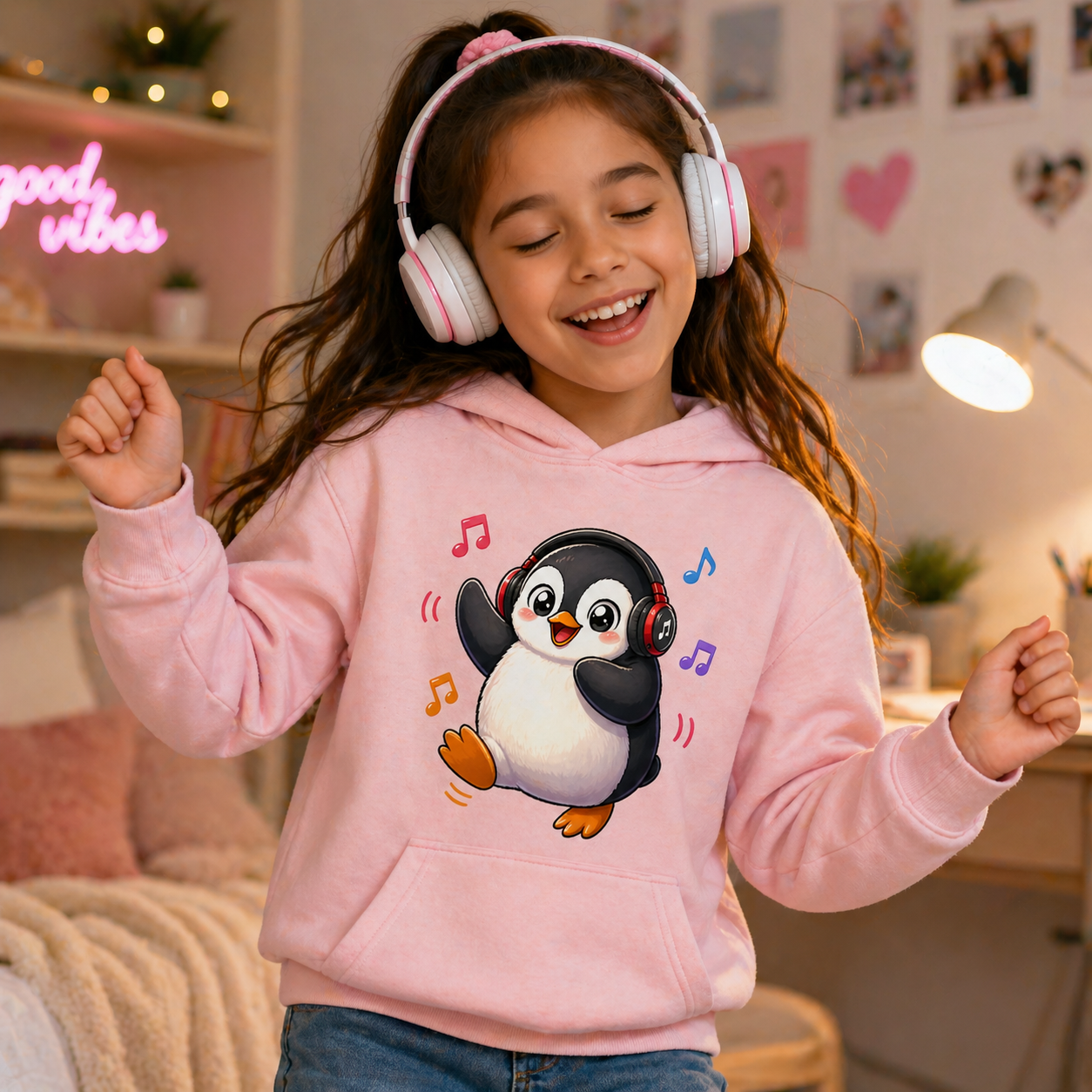Playing Kawaii Penguin Illustrations Digital Download Clipart for POD Designers