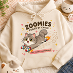 Zoomies Cat PNG Clipart for Shirts Set Cute Kawaii Cats Digital Download